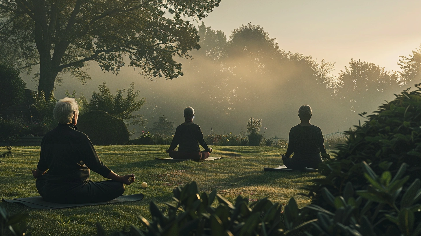 Ранкова практика йоги у спокійній атмосфері