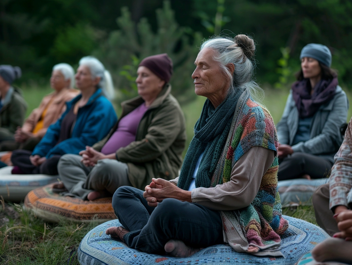 Групова медитація під час ретриту