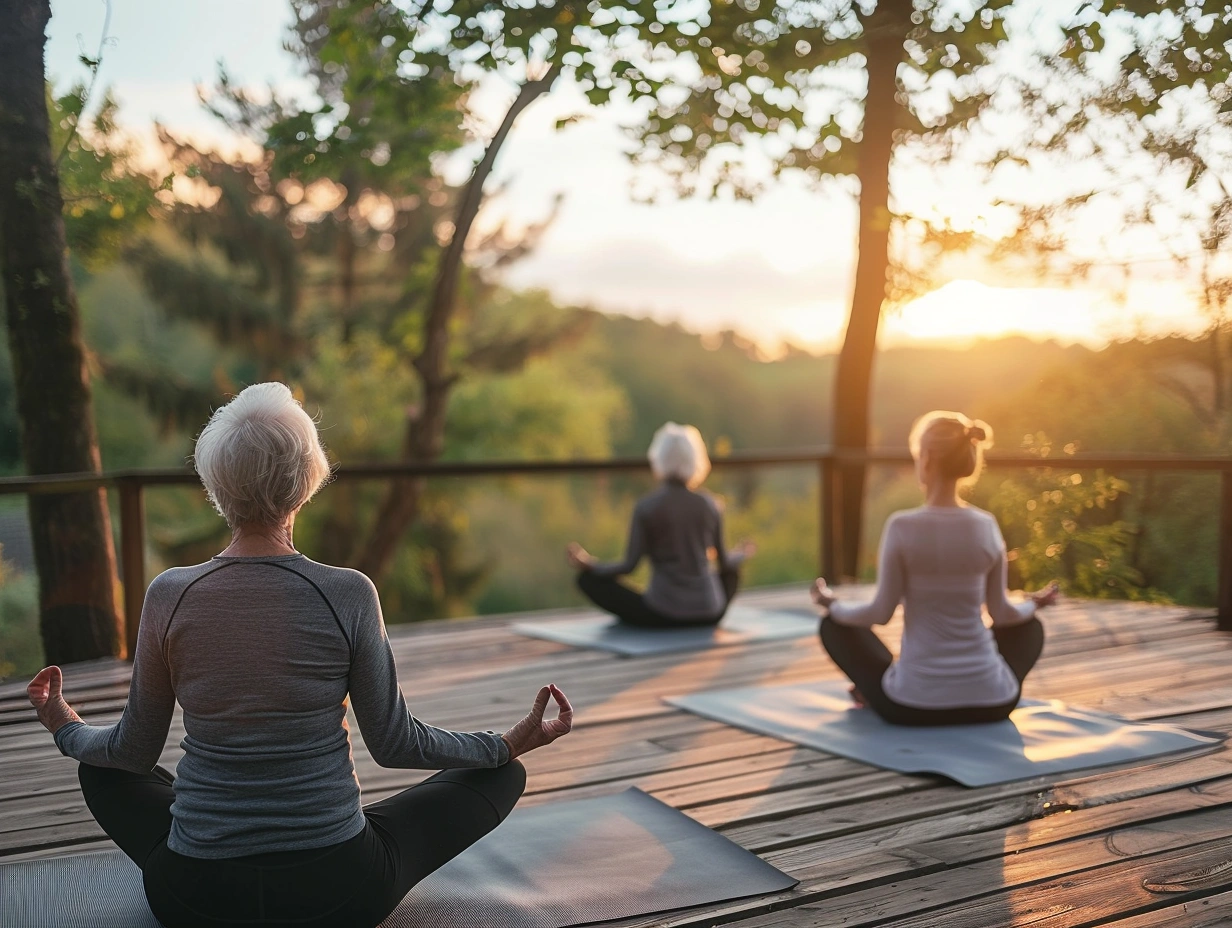 Ранкова практика йоги на свіжому повітрі